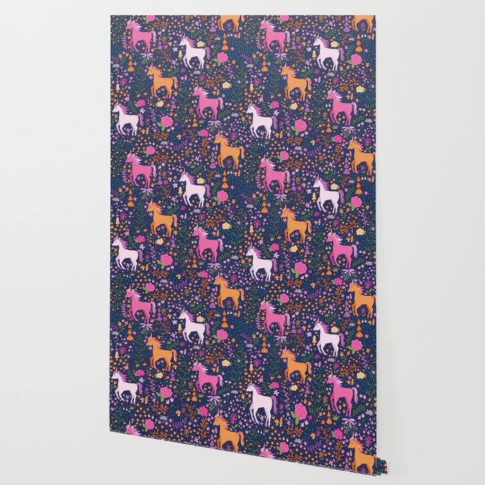 Unicorns Dancing in an Enchanted Garden Wallpaper Gallery Image 2