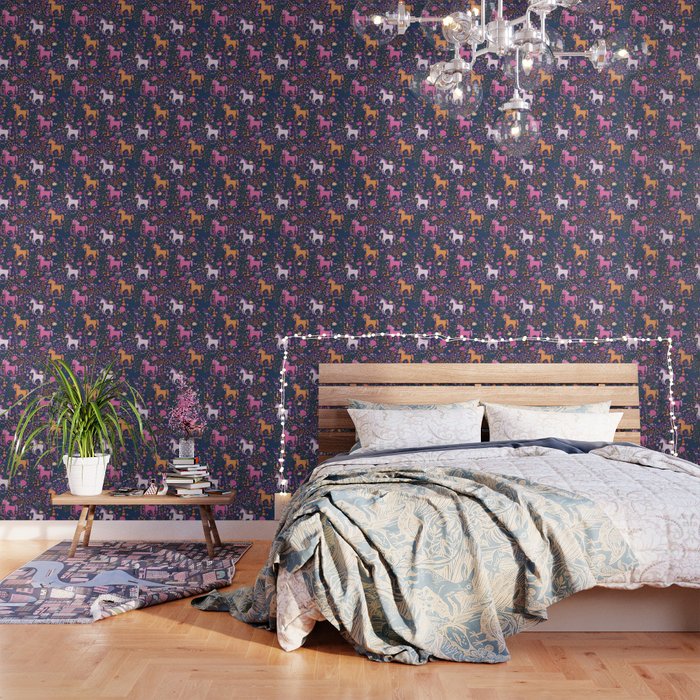 Unicorns Dancing in an Enchanted Garden Wallpaper Gallery Image 3