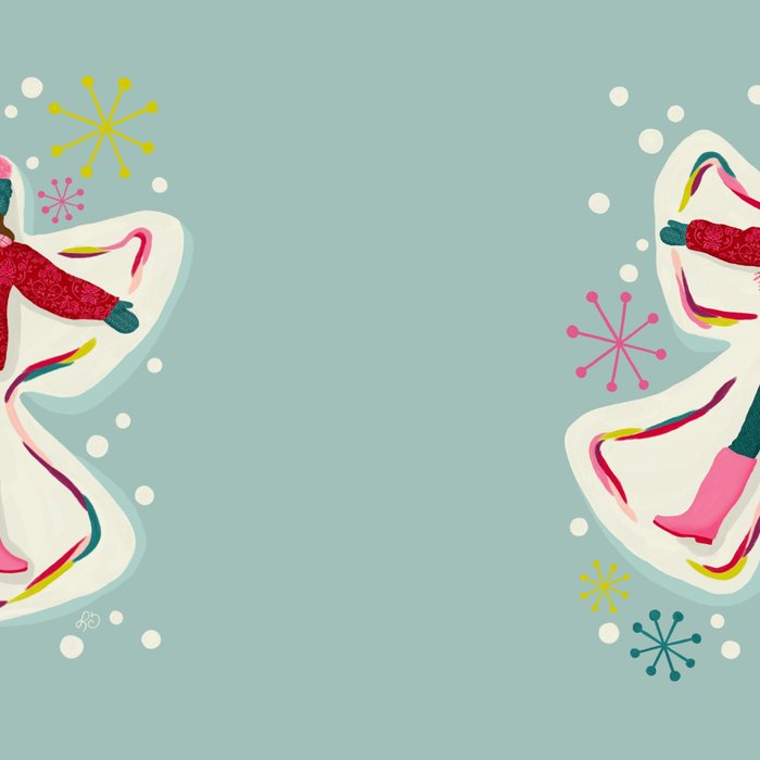 Winter Snow Angel Fun Coffee Mug Gallery Image 2