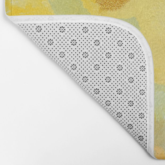 Abstract autumn with gold and warm light Bath Mat Gallery Image 2