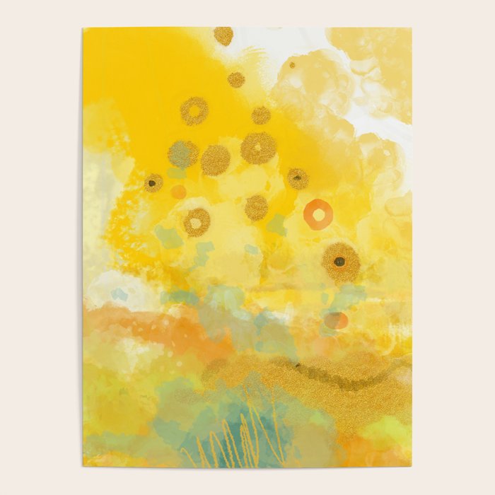 Abstract autumn with gold and warm light Poster Gallery Image 4