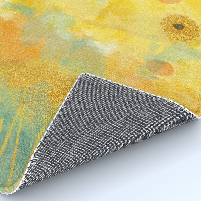 Abstract autumn with gold and warm light Rug Gallery Image 4
