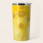 Abstract autumn with gold and warm light Travel Mug Gallery Image 1
