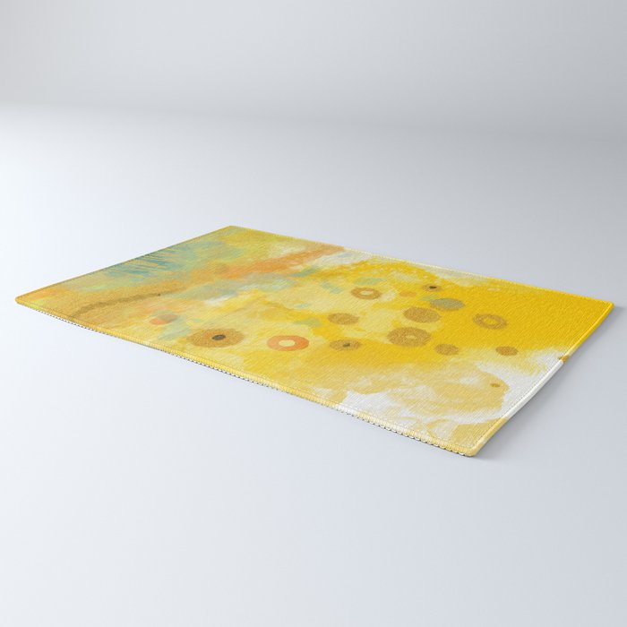 Abstract autumn with gold and warm light Rug Gallery Image 3