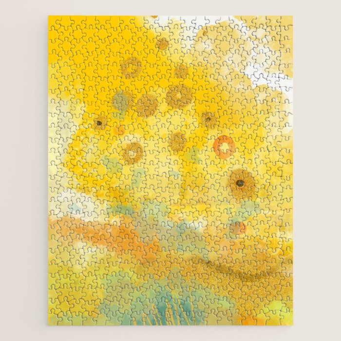 Abstract autumn with gold and warm light Jigsaw Puzzle Gallery Image 1