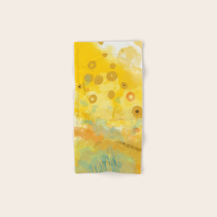 Abstract autumn with gold and warm light Towels Gallery Image 1