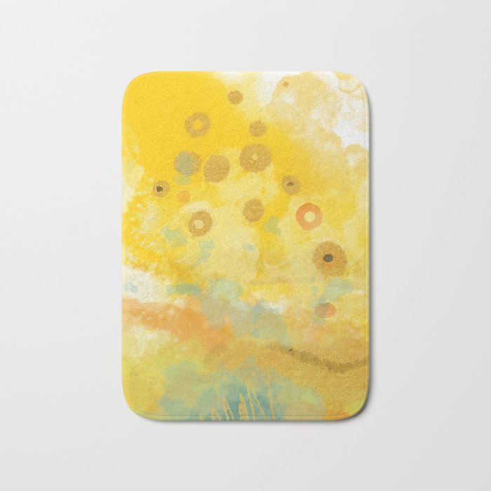 Abstract autumn with gold and warm light Bath Mat Gallery Image 1