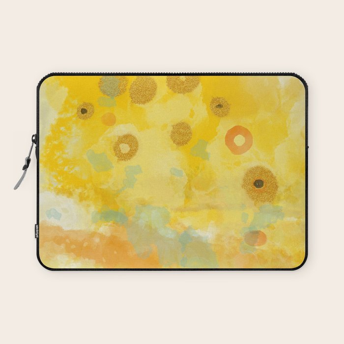 Abstract autumn with gold and warm light Laptop Sleeve Gallery Image 1