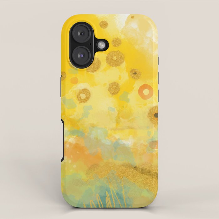 Abstract autumn with gold and warm light iPhone Case Gallery Image 1