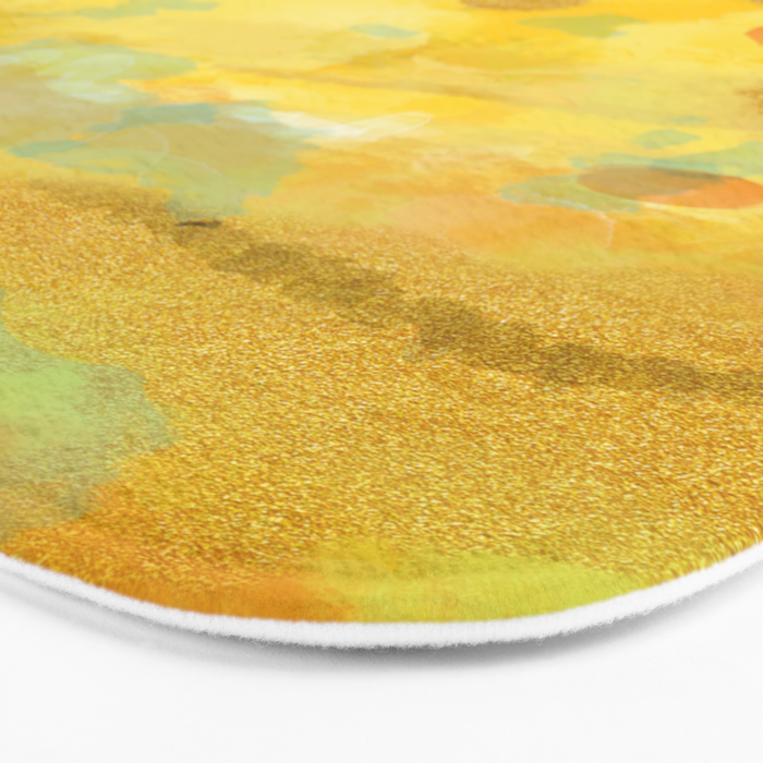 Abstract autumn with gold and warm light Bath Mat Gallery Image 3