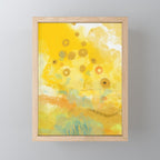 Abstract autumn with gold and warm light Mini Art Print Gallery Image 1