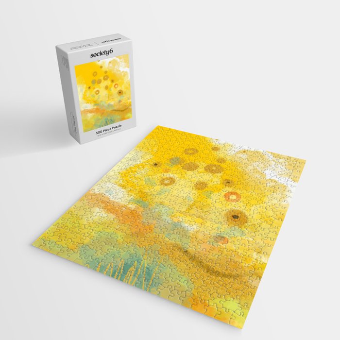 Abstract autumn with gold and warm light Jigsaw Puzzle Gallery Image 2
