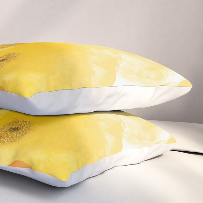 Abstract autumn with gold and warm light Pillow Sham Gallery Image 3