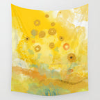 Abstract autumn with gold and warm light Wall Tapestry Gallery Image 4