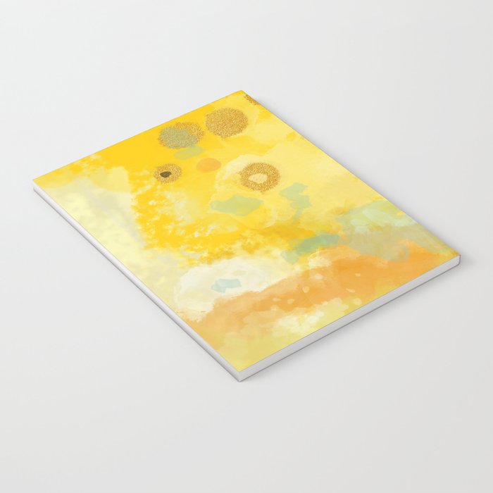 Abstract autumn with gold and warm light Notebook Gallery Image 3