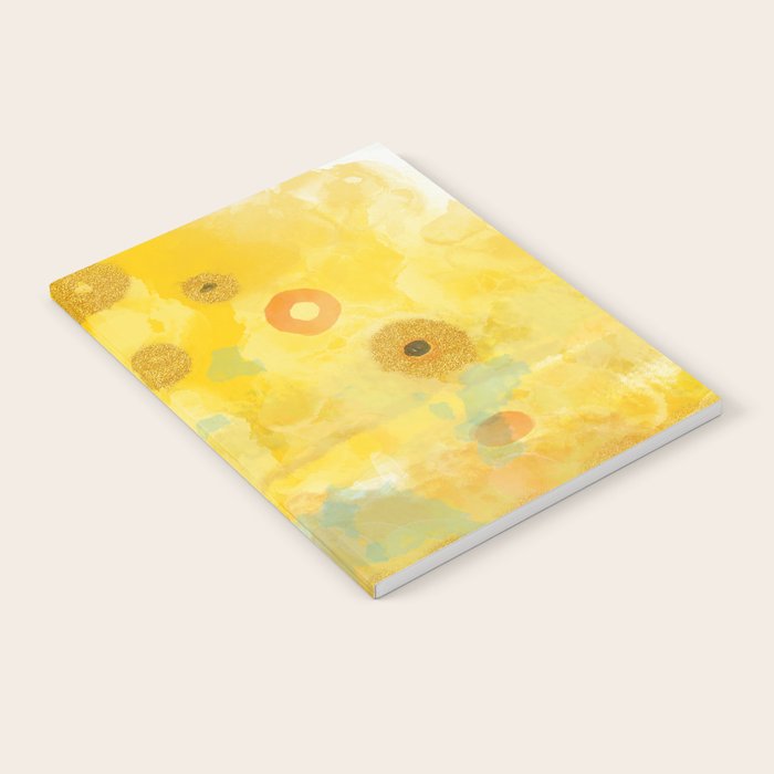 Abstract autumn with gold and warm light Notebook Gallery Image 2