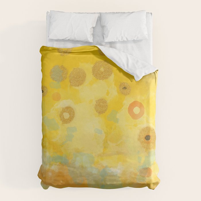 Abstract autumn with gold and warm light Duvet Cover Gallery Image 6