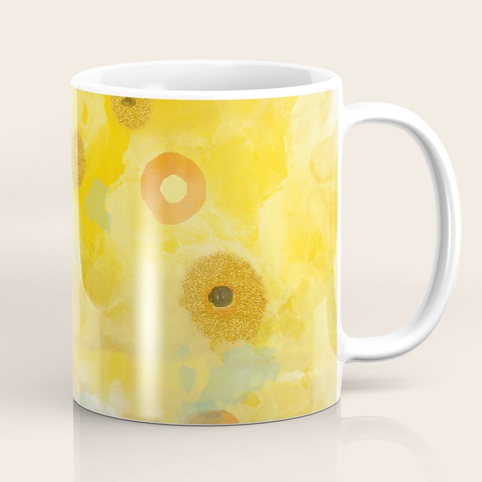 Abstract autumn with gold and warm light Coffee Mug Gallery Image 1