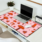 Valentine Mushrooms Desk Mat Gallery Image 2