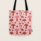 Valentine Mushrooms Tote Bag Gallery Image 1