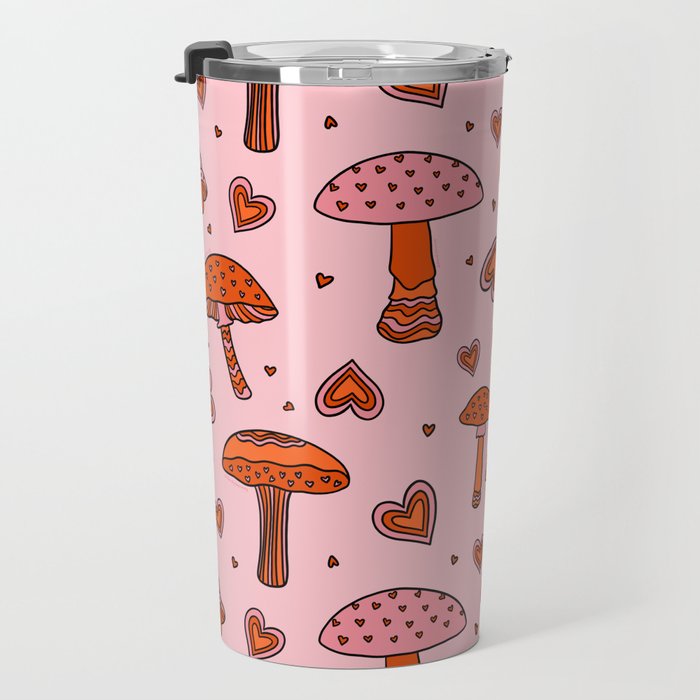 Valentine Mushrooms Travel Mug Gallery Image 3