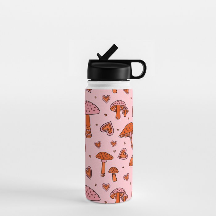 Valentine Mushrooms Water Bottle Gallery Image 1