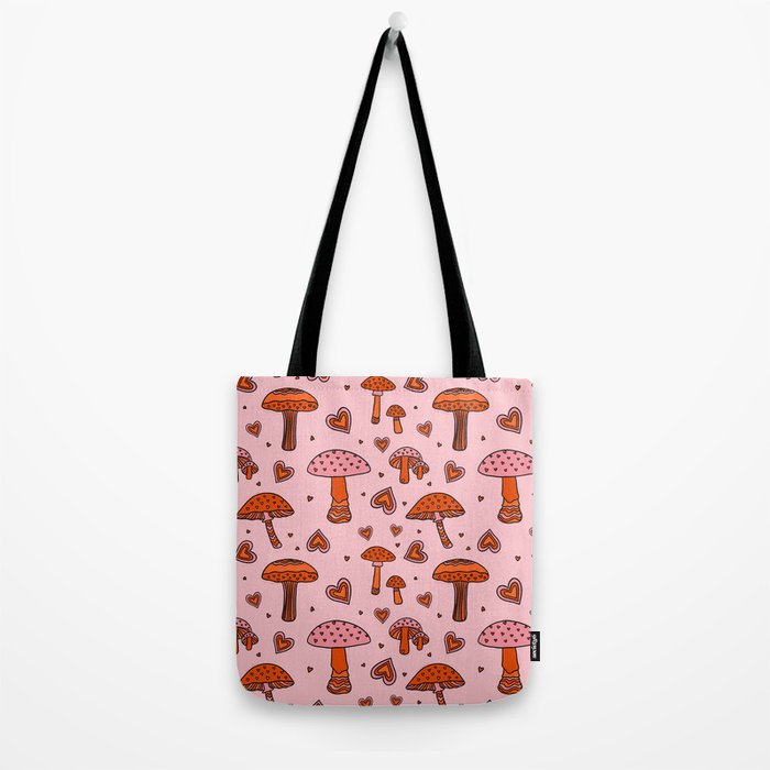 Valentine Mushrooms Tote Bag Gallery Image 2