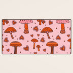 Valentine Mushrooms Desk Mat Gallery Image 3