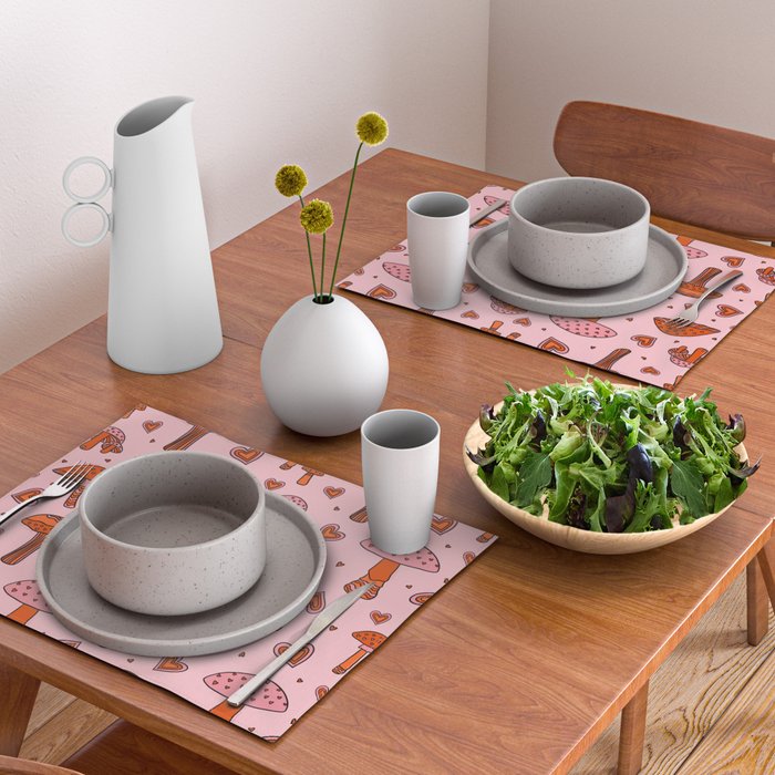 Valentine Mushrooms Placemat Gallery Image 2