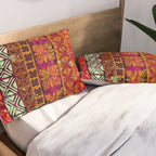 Vintage Hawaii Barkcloth Beachy design 204b Pillow Sham Gallery Image 2