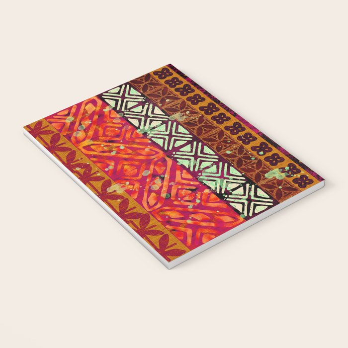 Vintage Hawaii Barkcloth Beachy design 204b Notebook Gallery Image 3