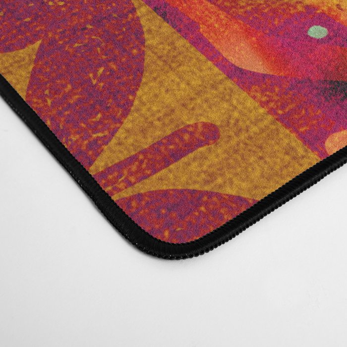 Vintage Hawaii Barkcloth Beachy design 204b Desk Mat Gallery Image 4