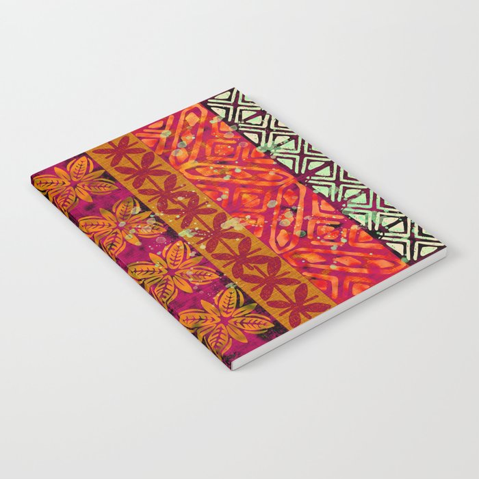 Vintage Hawaii Barkcloth Beachy design 204b Notebook Gallery Image 2