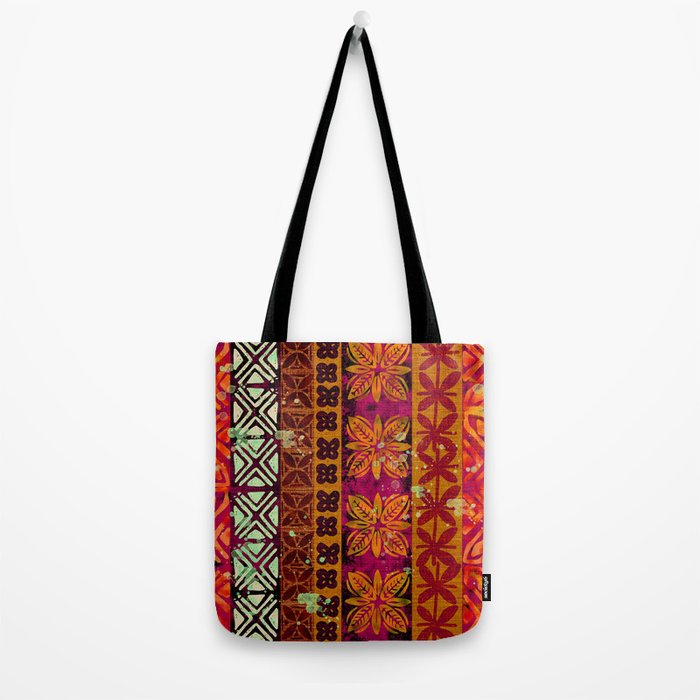 Vintage Hawaii Barkcloth Beachy design 204b Tote Bag Gallery Image 2