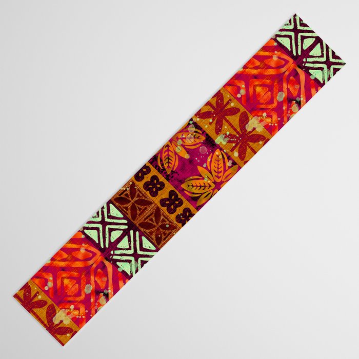Vintage Hawaii Barkcloth Beachy design 204b Table Runner Gallery Image 3