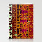 Vintage Hawaii Barkcloth Beachy design 204b Stationery Card Gallery Image 2