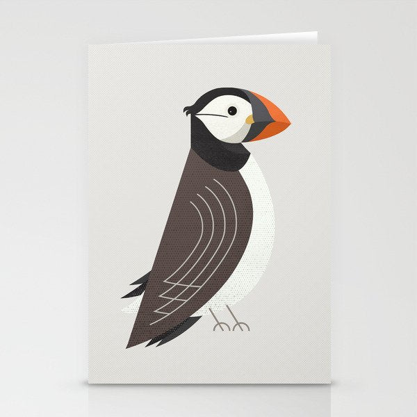Whimsy Atlantic Puffin Stationery Card Gallery Image 1