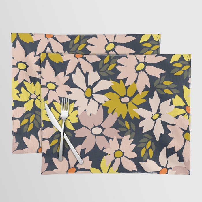 Garden time - bold floral pattern Placemat Gallery Image 1