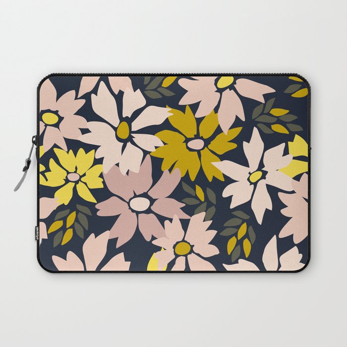 Garden time - bold floral pattern Laptop Sleeve Gallery Image 1