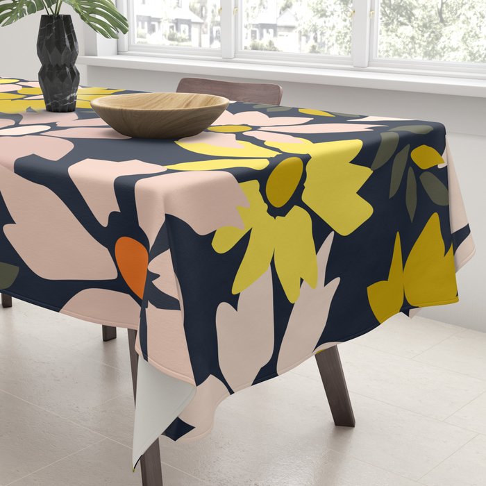 Garden time - bold floral pattern Tablecloth Gallery Image 3