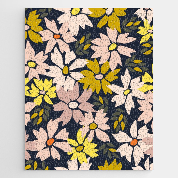Garden time - bold floral pattern Jigsaw Puzzle Gallery Image 1