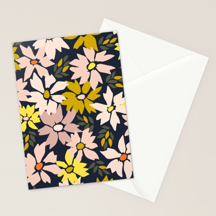Garden time - bold floral pattern Stationery Card Gallery Image 2