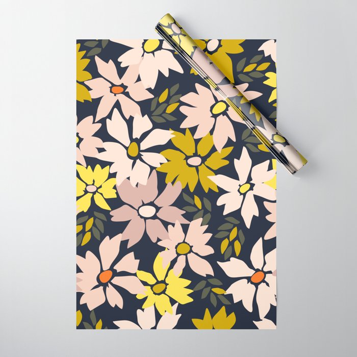 Garden time - bold floral pattern Wrapping Paper Gallery Image 1