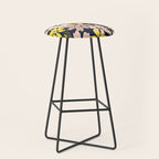 Garden time - bold floral pattern Stool Gallery Image 1