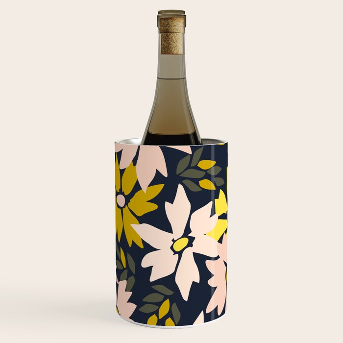 Garden time - bold floral pattern Wine Chiller Gallery Image 3