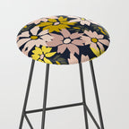 Garden time - bold floral pattern Stool Gallery Image 2