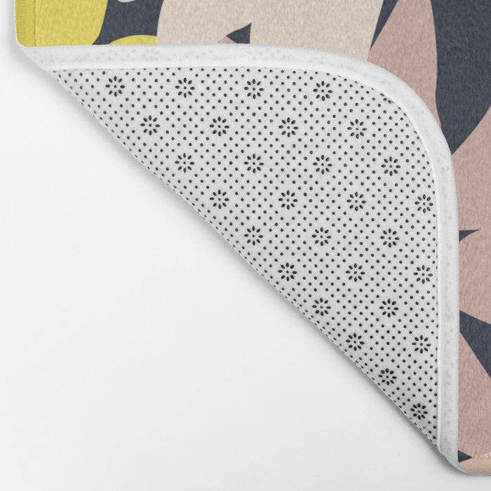 Garden time - bold floral pattern Bath Mat Gallery Image 2