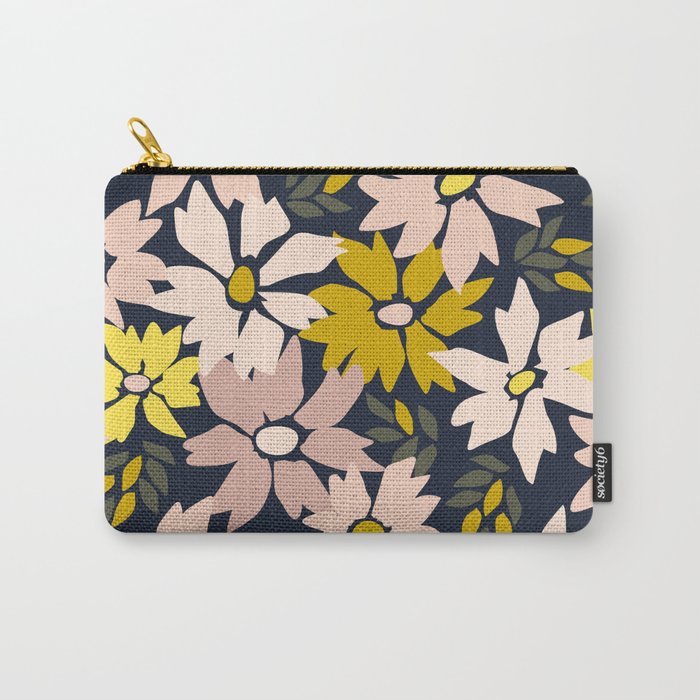 Garden time - bold floral pattern Carry All Pouch Gallery Image 1