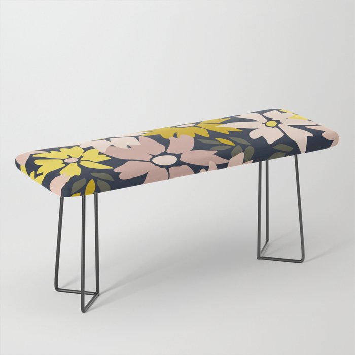 Garden time - bold floral pattern Bench Gallery Image 1