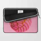 Pink concha bread mexican concha pan dulce mexican food lover Laptop Sleeve Gallery Image 2